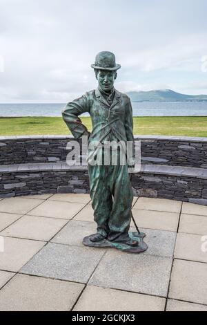 Charlie Chaplin in Waterville auf der Route Ring of Kerry, Südwestirland Stockfoto