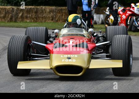 Lotus -Cosworth 49B, große Allrounder - Mario Andretti, die Maestros - Motorsport's Great All-Rounders, Goodwood Festival of Speed, Goodwood House, Stockfoto