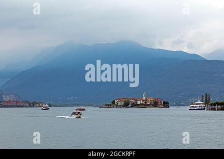 Isola dei Pescatori, Stresa, Lago Maggiore, Piemont, Italien Stockfoto