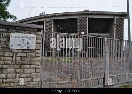 Das ehemalige Ferenc-Puskas-Stadion in Budapest, Ungarn. Stockfoto