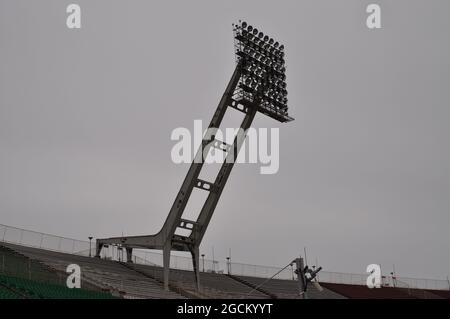 Das ehemalige Ferenc-Puskas-Stadion in Budapest, Ungarn. Stockfoto