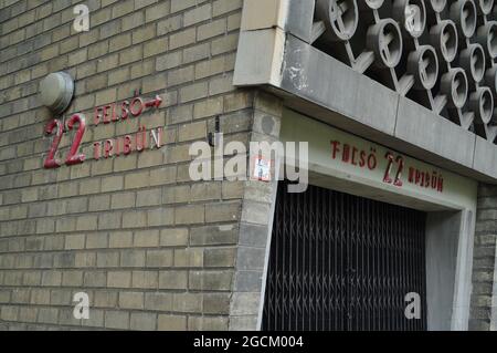 Das ehemalige Ferenc-Puskas-Stadion in Budapest, Ungarn. Stockfoto