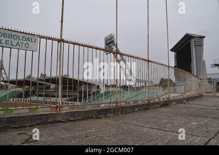 Das ehemalige Ferenc-Puskas-Stadion in Budapest, Ungarn. Stockfoto