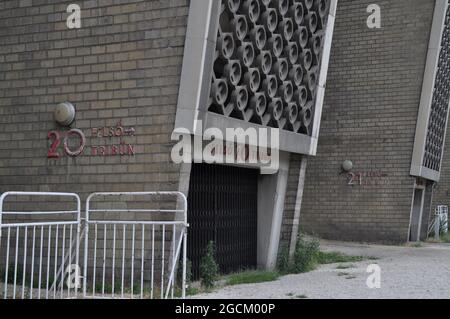 Das ehemalige Ferenc-Puskas-Stadion in Budapest, Ungarn. Stockfoto