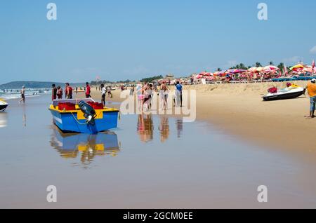 Goa, Indiens Strände und Küstenszenen. Stockfoto