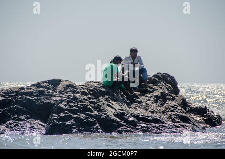 Goa, Indiens Strände und Küstenszenen. Stockfoto