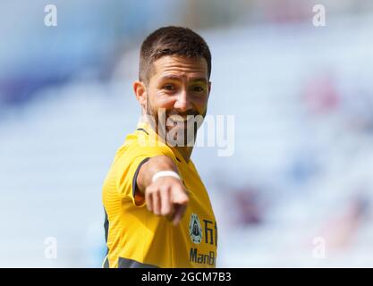 Coventry, Großbritannien. August 2021. Jo‹o Mouthinho von Wolves beim Freundschaftsspiel 2021/22 zwischen Coventry City und Wolverhampton Wanderers in der Coventry Building Society Arena, Coventry, England, am 1. August 2021. Foto von Andy Rowland. Quelle: Prime Media Images/Alamy Live News Stockfoto