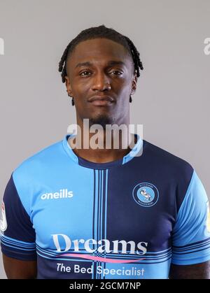 High Wycombe, Großbritannien. August 2021. Anthony Stewart während des Wycombe Wanderers Media Day, der am 3. August 2021 Headshots von Mitarbeitern und Schulungen im Adams Park, High Wycombe, England, einschließt. Foto von Liam McAvoy. Quelle: Prime Media Images/Alamy Live News Stockfoto