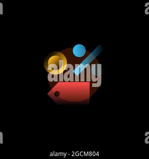 Verkauf. Vektorsymbol im Verlaufsstil. Bearbeitbare Illustration Stock Vektor