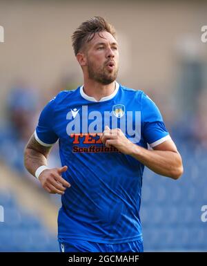 Colchester, Großbritannien. Juli 2021. Luke Chambers of Colchester United beim Freundschaftsspiel von Colchester United gegen Tottenham Hotspur vor der Saison im Weston Homes Community Stadium, Colchester, England, am 21. Juli 2021. Foto von Andy Rowland. Quelle: Prime Media Images/Alamy Live News Stockfoto