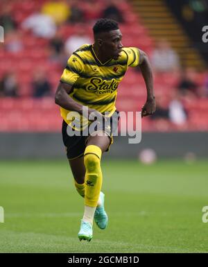 Watford, Großbritannien. Juli 2021. Ismala Sarr von Watford während des 2021/22 Pre Season Freundschaftsspiel zwischen Watford und West Bromwich Albion in Vicarage Road, Watford, England am 24. Juli 2021. Foto von Andy Rowland. Quelle: Prime Media Images/Alamy Live News Stockfoto