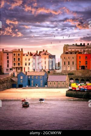 GB - WALES: Tenby Harbour, Pembrokeshire Stockfoto