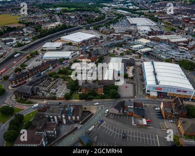 Stoke on Trent Aerial Drone Staffordshire News oder Reporting Images Stockfoto