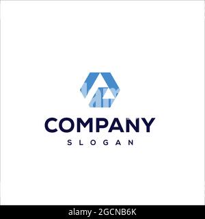 KOMBINATIONSBUCHSTABE M UND L LOGO SCHLICHT, MODERN UND GEOMETRISCH Stockfoto