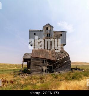 Verkommen Scheune, Palouse, Washington State, USA Stockfoto