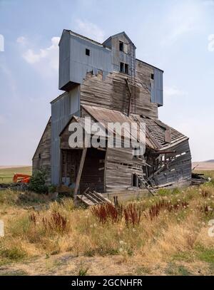 Verkommen Scheune, Palouse, Washington State, USA Stockfoto