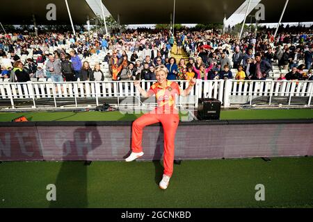 Issy Wong von Birmingham Phoenix nach dem Hundertspiel in Edgbaston, Birmingham. Bilddatum: Montag, 9. August 2021. Stockfoto