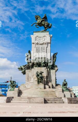 HAVANNA, KUBA - 21. FEB 2016 Antonio Maceo Denkmal in Havanna Stockfoto