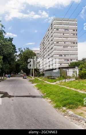 HAVANNA, KUBA - 21. FEB 2016 Wohngebiet von Havanna Stockfoto