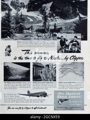 Vintage Life Magazine Anzeige, Ausgabe 10 Juni 1946, Vereinigte Staaten von Amerika Stockfoto