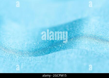 Nahaufnahme sanfter Fokus abstrakte verschwommene Lichter glitzern blau, unscharf getrübter Hintergrund. Stockfoto