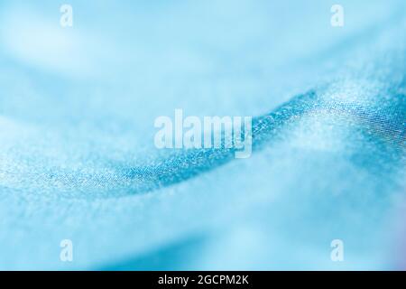 Nahaufnahme sanfter Fokus abstrakte verschwommene Lichter glitzern blau, unscharf getrübter Hintergrund. Stockfoto