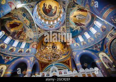 Der Tempel des ungeschaffenen Bildes von Christus dem Erlöser, Sotschi, Adler, Region Krasnodar, Russland Stockfoto
