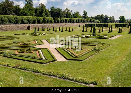 Barockschloss und Landschaftspark Hundisburg in Sachsen-Anhalt Stockfoto