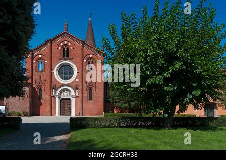 Italien, Lombardei, San Giuliano Milanese, Abtei Viboldone Stockfoto