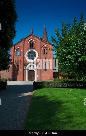 Italien, Lombardei, San Giuliano Milanese, Abtei Viboldone Stockfoto