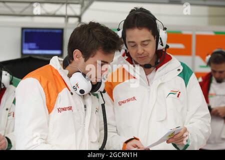 Jules Bianchi (FRA) Sahara Force India F1 Team. Formel-1-Tests, Jerez, Spanien. 6-10. Februar 2012. Stockfoto