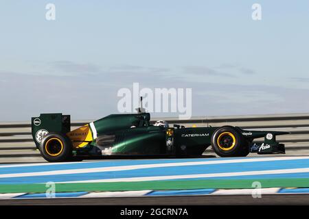 Giedo van der Garde (NDL) Caterham CT01. Formel-1-Tests, Jerez, Spanien. 6-10. Februar 2012. Stockfoto