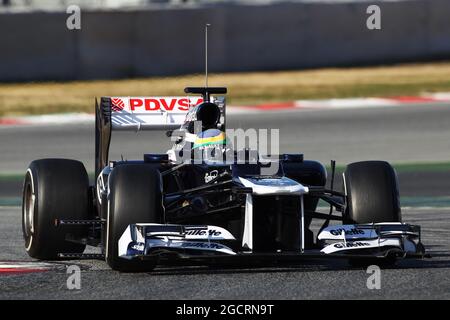 Bruno Senna (BH) Williams FW34. Formel 1 Testing, Barcelona, Spanien. Februar 2012. Stockfoto