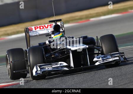 Bruno Senna (BH) Williams FW34. Formel 1 Testing, Barcelona, Spanien. Februar 2012. Stockfoto