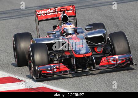 Jenson-Taste (GBR) McLaren MP4-27. Formel 1 Testing, Barcelona, Spanien. März 2012. Stockfoto