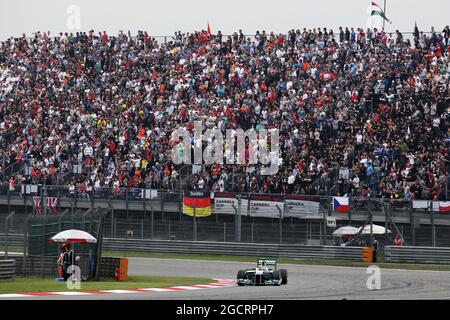 Rennsieger Nico Rosberg (GER) Mercedes AMG F1 W03. Großer Preis von China, Sonntag, 15. April 2012. Shanghai, China. Stockfoto