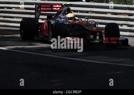 Lewis Hamilton (GBR) McLaren MP4/27. Großer Preis von Monaco, Donnerstag, 24. Mai 2012. Monte Carlo, Monaco. Stockfoto