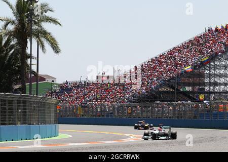 Michael Schumacher (GER) Mercedes AMG F1 W03. Großer Preis von Europa, Sonntag, 24. Juni 2012. Valencia, Spanien. Stockfoto