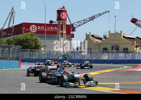 Michael Schumacher (GER) Mercedes AMG F1 W03. Großer Preis von Europa, Sonntag, 24. Juni 2012. Valencia, Spanien. Stockfoto