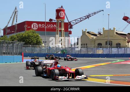 Fernando Alonso (ESP) Ferrari F2012. Großer Preis von Europa, Sonntag, 24. Juni 2012. Valencia, Spanien. Stockfoto