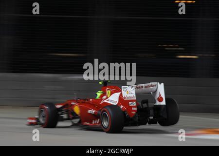 Felipe Massa (BRA) Ferrari F2012. Großer Preis von Singapur, Samstag, 22. September 2012. Marina Bay Street Circuit, Singapur. Stockfoto