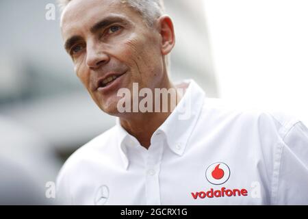 Martin Whitmarsh (GBR) McLaren Chief Executive Officer. Großer Preis von Indien, Donnerstag, 25. Oktober 2012. Greater Noida, Neu-Delhi, Indien. Stockfoto