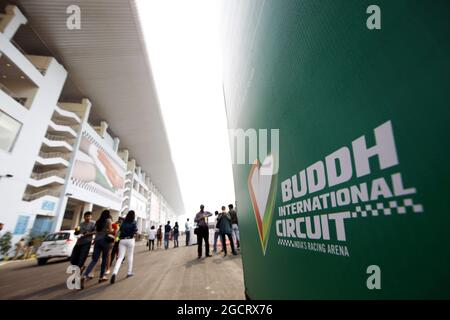 Fans und Atmosphäre. Großer Preis von Indien, Sonntag, 28. Oktober 2012. Greater Noida, Neu-Delhi, Indien. Stockfoto