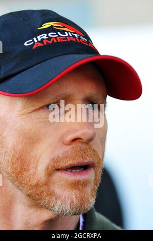 Ron Howard (USA), Filmregisseur. Großer Preis der Vereinigten Staaten, Sonntag, 18. November 2012. Circuit of the Americas, Austin, Texas, USA. Stockfoto