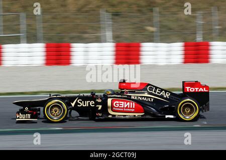 Davide Valsecchi (ITA) Lotus F1 E21 Dritter Fahrer. Formel-1-Tests, Tag drei, Samstag, 2. März 2013. Barcelona, Spanien. Stockfoto