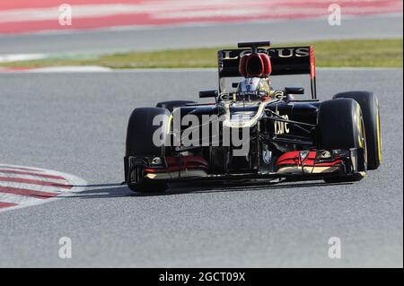 Davide Valsecchi (ITA) Lotus F1 E21 Dritter Fahrer. Formel-1-Tests, Tag drei, Samstag, 2. März 2013. Barcelona, Spanien. Stockfoto