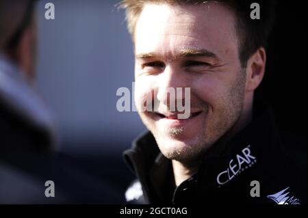 Davide Valsecchi (ITA) Lotus F1 Dritter Fahrer. Formel-1-Tests, Tag drei, Samstag, 2. März 2013. Barcelona, Spanien. Stockfoto