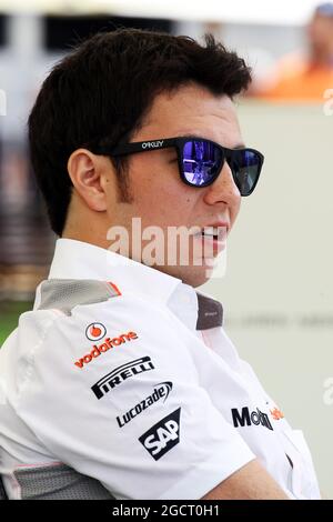 Sergio Perez (MEX) McLaren. Großer Preis von Australien, Mittwoch, 13. März 2013. Albert Park, Melbourne, Australien. Stockfoto