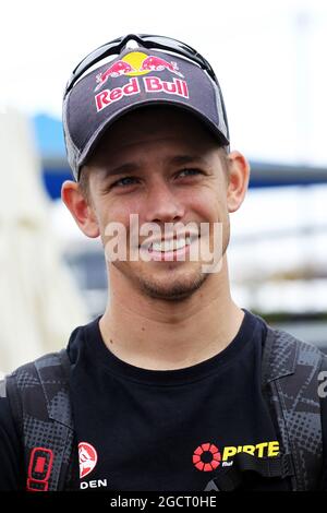 Casey Stoner (AUS) ehemaliger Moto GP Rider und V8 Supercar Driver. Großer Preis von Australien, Mittwoch, 13. März 2013. Albert Park, Melbourne, Australien. Stockfoto