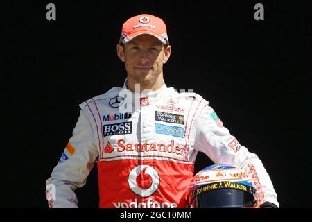 Jenson Button (GBR) McLaren. Großer Preis von Australien, Donnerstag, 14. März 2013. Albert Park, Melbourne, Australien. Stockfoto